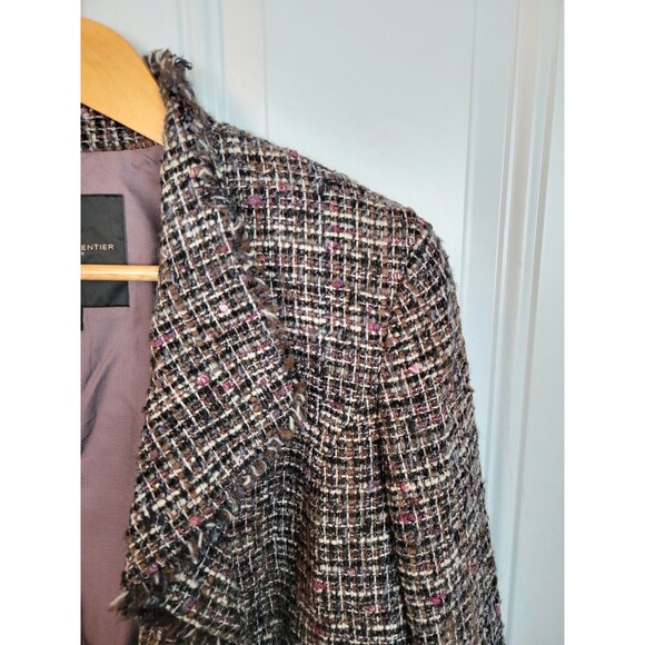 Classiques Entier Tweed Wool Blend Blazer Jacket Size L - Picture 2 of 6